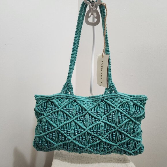 Handcrafted in India woven bag - Picture 1 of 5